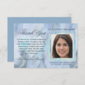 悔やみや弔慰葬儀写真ありがとうハート (正面/裏面)