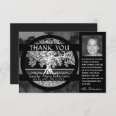 悔やみや弔慰葬儀写真THANK YOU Tree of Life (正面/裏面)