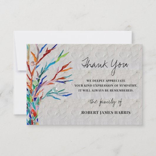 悔やみや弔慰葬儀記念ありがとう (正面)