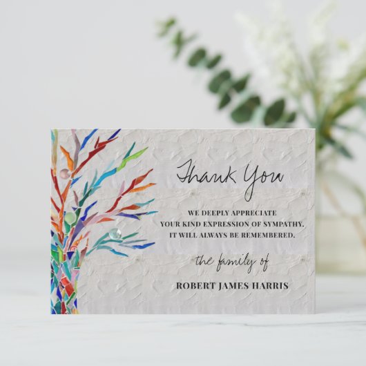 悔やみや弔慰葬儀記念ありがとう (スタンド正面)