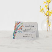 悔やみや弔慰葬儀記念ありがとう カード (黄色い花)