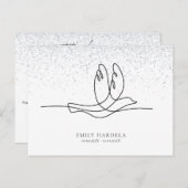 悔やみや弔慰葬儀記念サンキューカード ポストカード (正面/裏面)