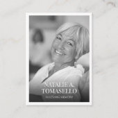 悔やみや弔慰葬儀記念写真祈りの言葉カード 名刺 (正面)