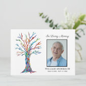 悔やみや弔慰葬儀記念撮影 サンキューカード (スタンド正面)