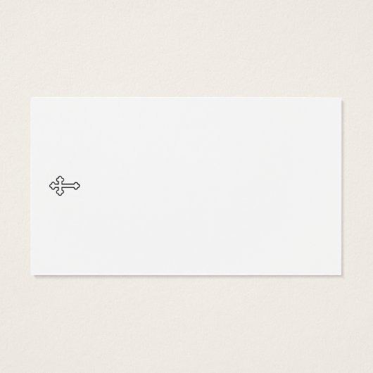 悔やみや弔慰葬儀記念祈りの言葉カード (裏面)