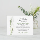 悔やみや弔慰葬式カラユリ花ありがとう サンキューカード (スタンド正面)