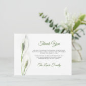 悔やみや弔慰葬式カラリリー花ありがとう写真 サンキューカード (スタンド正面)