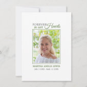 悔やみや弔慰葬式カラリリー花ありがとう写真 サンキューカード (裏面)