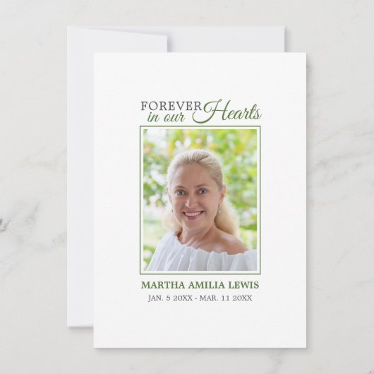 悔やみや弔慰葬式カラリリー花ありがとう写真 サンキューカード (裏面)