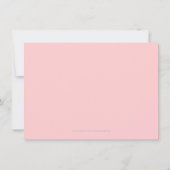 悔やみや弔慰葬式ピンク牡丹ヴィンテージありがとう サンキューカード (裏面)