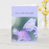悔やみや弔慰蝶のように愛する蝶… カード (黄色い花)