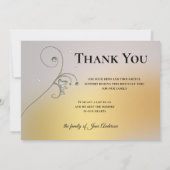 悔やみや弔慰記念サービスサンキューカード サンキューカード (裏面)