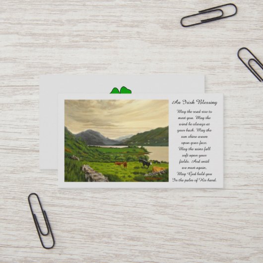 悔やみや弔慰記念写真祈りの言葉カード 名刺 (正面/裏面インサイチュ)