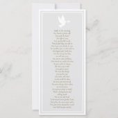 悔やみや弔慰記念写真葬儀サンキューカード (裏面)