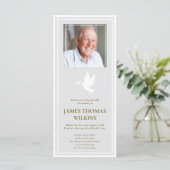 悔やみや弔慰記念写真葬儀サンキューカード (スタンド正面)