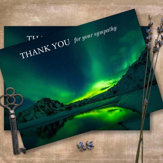 悔やみや弔慰記念自然葬儀サンキューカード サンキューカード