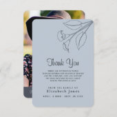 悔やみや弔慰記憶花 サンキューカード (正面/裏面)