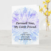 悔やみや弔慰詩ペット折りカード カード (黄色い花)