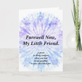 悔やみや弔慰詩ペット折りカード カード