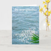 悔やみや弔慰詩 カード (黄色い花)