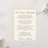 悔やみや弔慰詩 カード (正面/裏面インサイチュ)