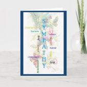 悔やみや弔慰語 カード (正面)