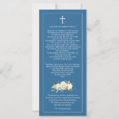 悔やみや弔慰賛美マリー葬儀サンキューカード (裏面)