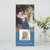 悔やみや弔慰賛美マリー葬儀サンキューカード (スタンド正面)