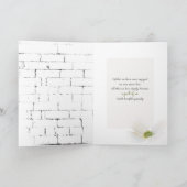 悔やみや弔慰赤いケシの花 カード (内部)