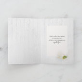 悔やみや弔慰赤いケシの花 カード (内部)