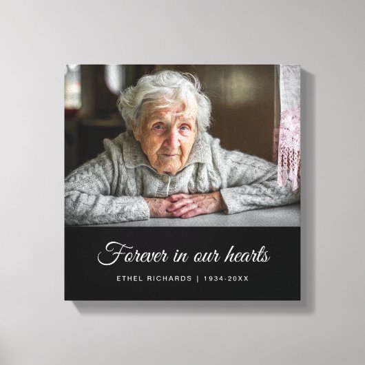 悔やみや弔慰追悼碑 |写真 キャンバスプリント (正面)