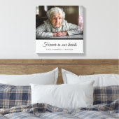 悔やみや弔慰追悼碑 |写真 キャンバスプリント (インサイチュ (寝室))