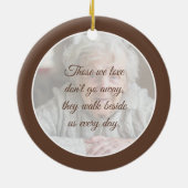 悔やみや弔慰追悼碑 | 2枚の写真 セラミックオーナメント (裏面)