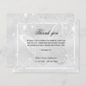 悔やみや弔慰銀蝶サンキューカード (正面/裏面)