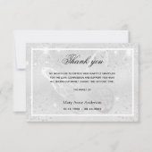 悔やみや弔慰銀蝶感謝してい蝶あなた サンキューカード (正面)