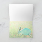 悔やみや弔慰（ウサギの損失） カード (内部)