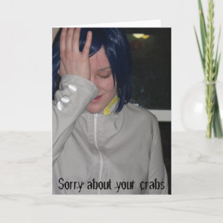 悔やみや弔慰 – カニ カード