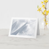 悔やみや弔慰、カードテンプレート カード (黄色い花)