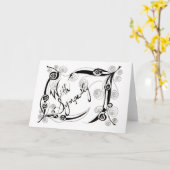 悔やみや弔慰 カード (黄色い花)