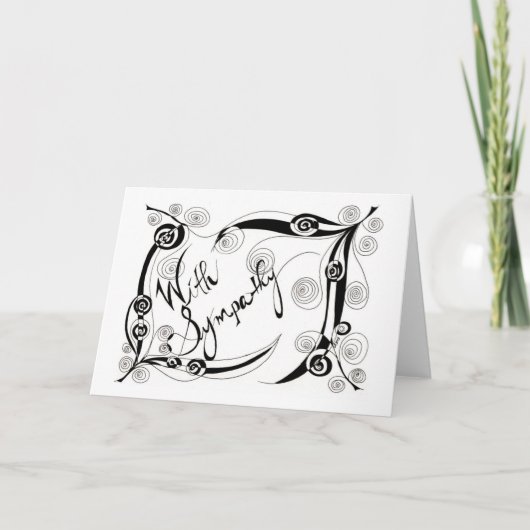 悔やみや弔慰 カード (正面)