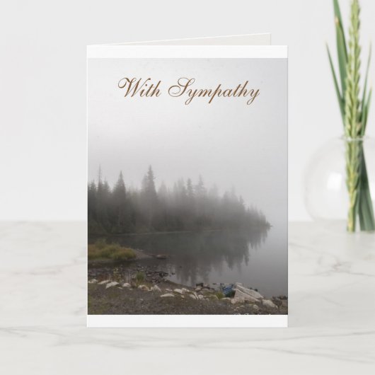 悔やみや弔慰 カード (正面)