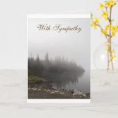 悔やみや弔慰 カード (黄色い花)