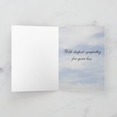 悔やみや弔慰 カード (内部)