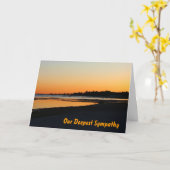 悔やみや弔慰 カード (黄色い花)