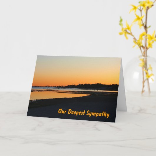 悔やみや弔慰 カード (黄色い花)