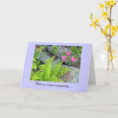 "悔やみや弔慰" カード (黄色い花)