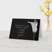 悔やみや弔慰 カード (黄色い花)