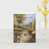 悔やみや弔慰 カード (黄色い花)