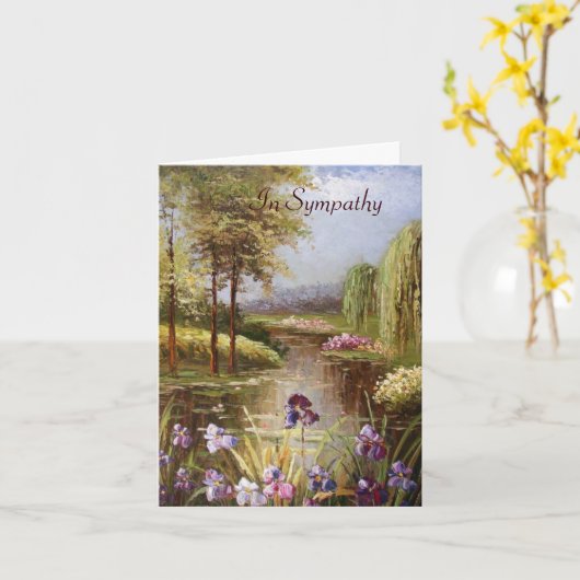 悔やみや弔慰 カード (黄色い花)