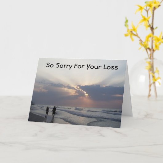 悔やみや弔慰 カード (黄色い花)